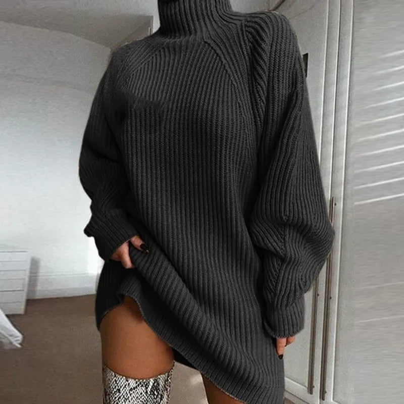 WW | Bequemes Kleid mit Rollkragen