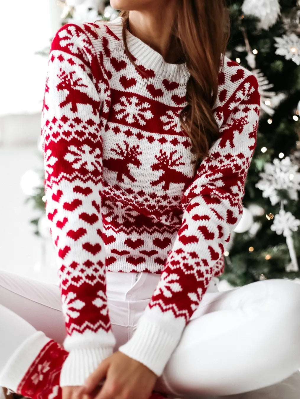 WW | Bequemer Weihnachtspullover aus Strick