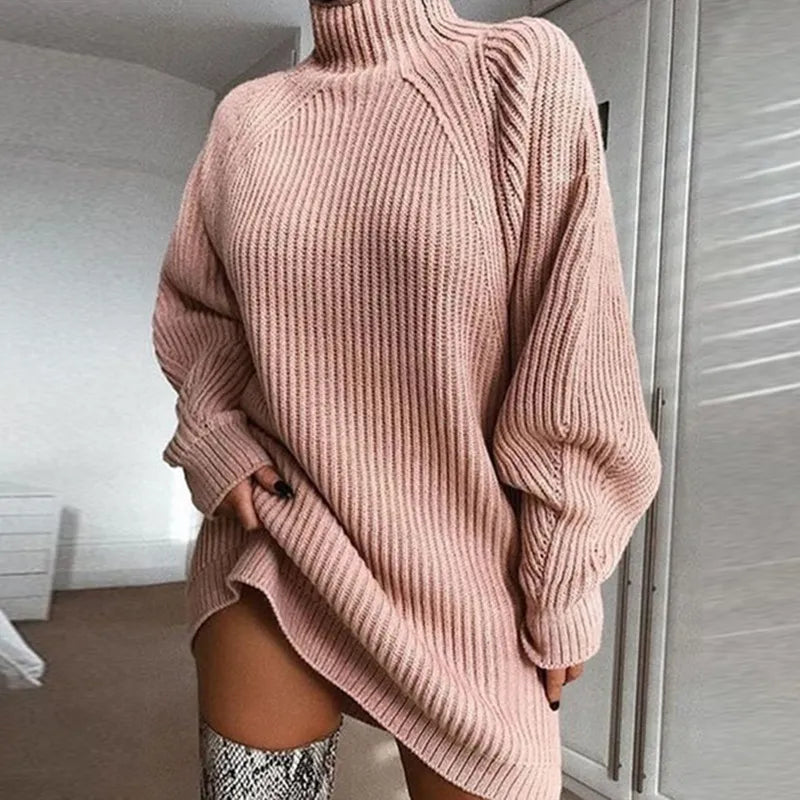 WW | Bequemes Kleid mit Rollkragen