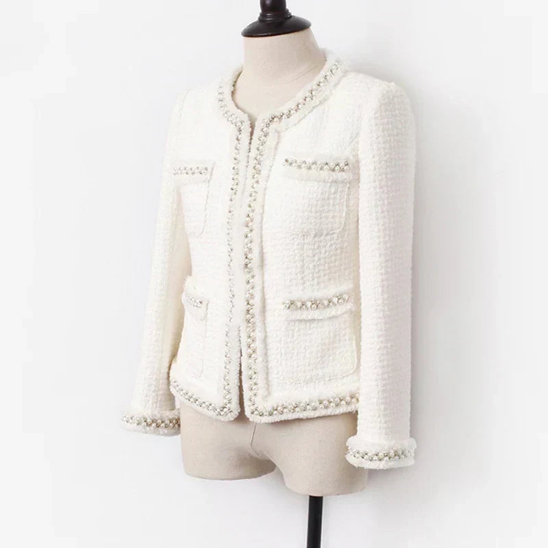 WW | Weiße Tweedjacke Für Damen