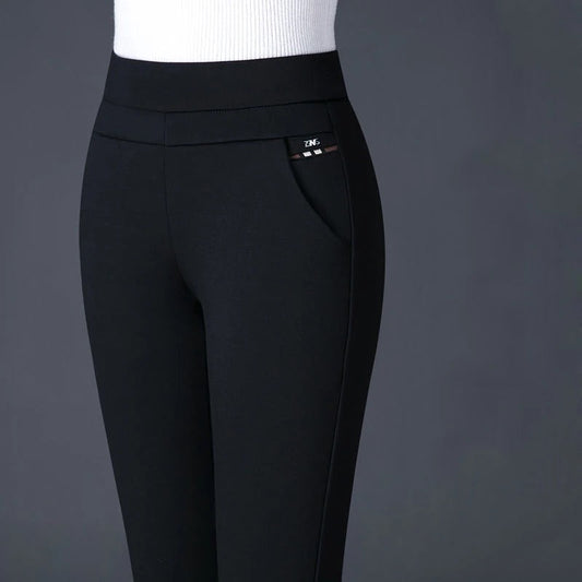 WW Casual Hose | Elegante Damen-Hose mit hohem Bund und Streifen