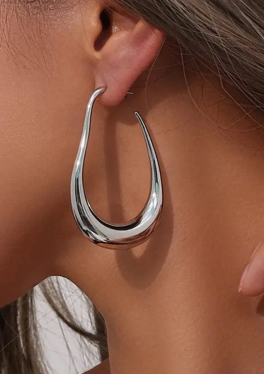 WW | Minimalistische Insel Ohrringe in Silber