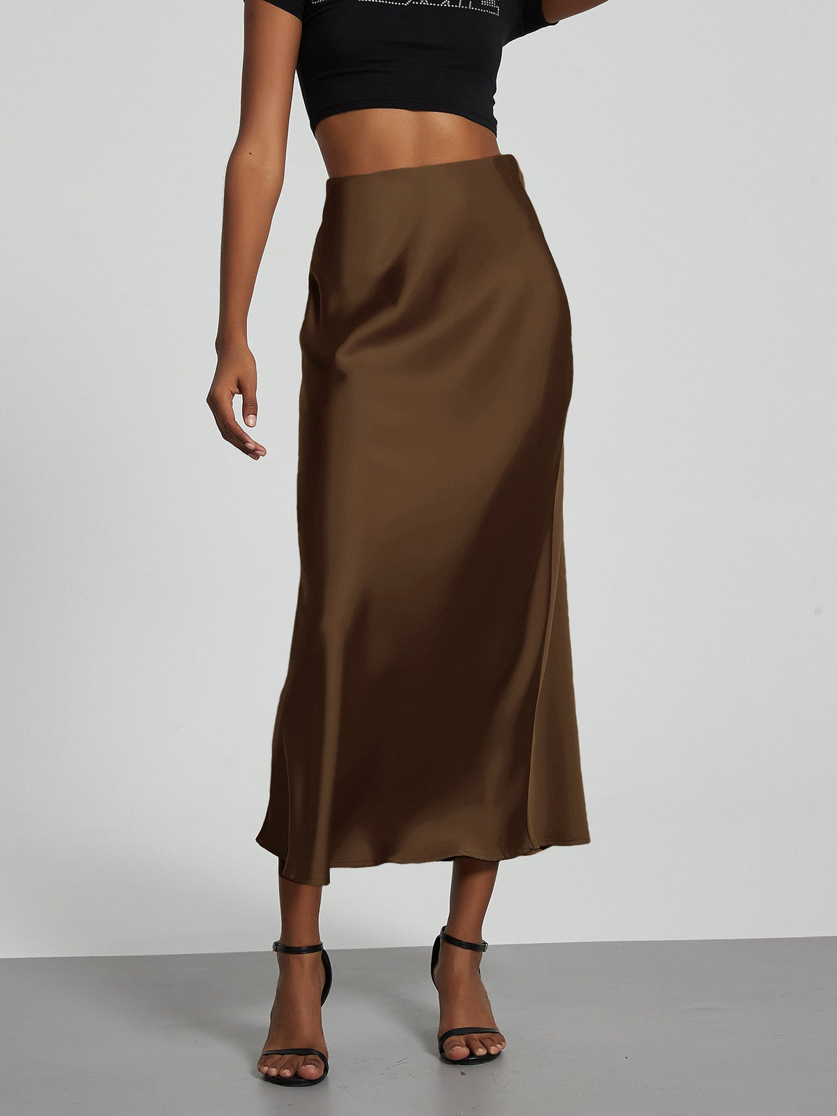 WW | Satin Maxi Skirt For Women