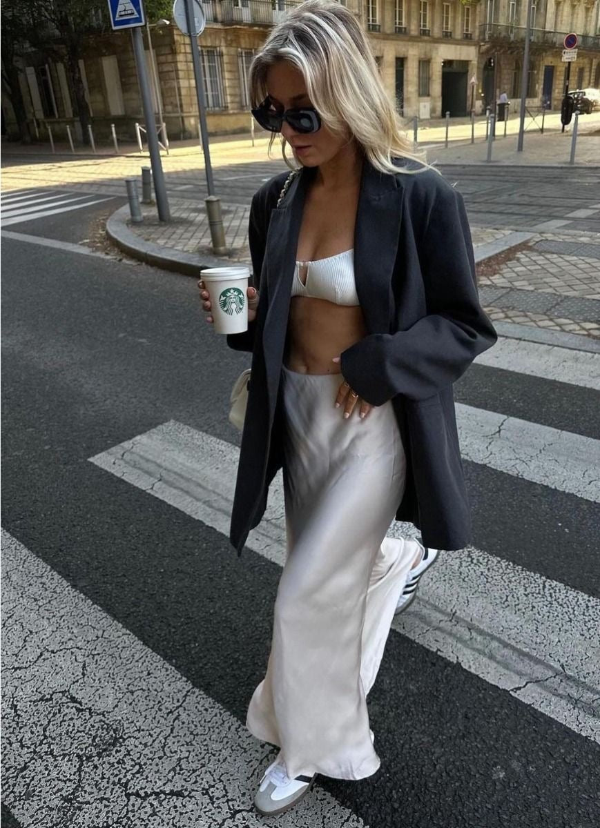 WW | Satin Maxi Skirt For Women