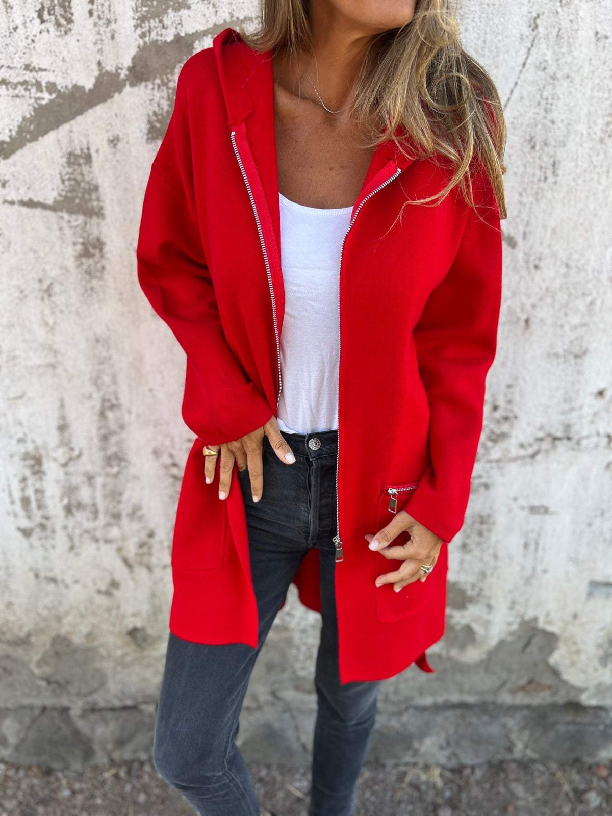 WW | Loose-fitting casual jacket with zip