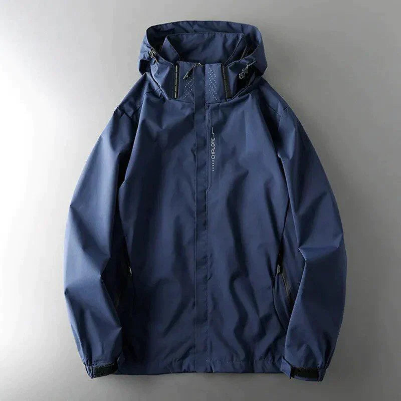 WW | Wasserfest Gefütterte Windjacke Mit Kapuze Für Männer