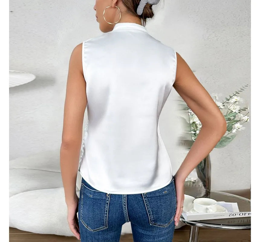 WW Elegant Sleeveless Solid Top