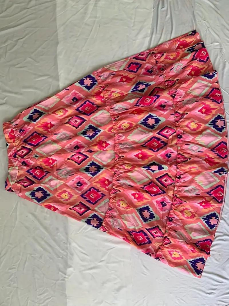 WW | Maxi Skirt Colorful Boho Ruffle Skirt