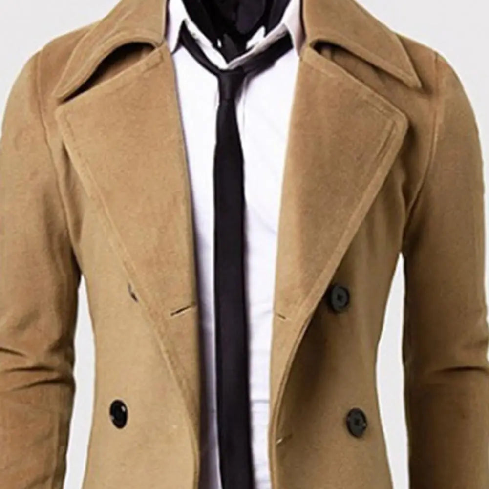WW | Trenchcoat Winddichte Jacke mit doppelter Knopfreihe