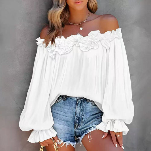 WW | Off-the-Shoulder Blouse with Ruffles