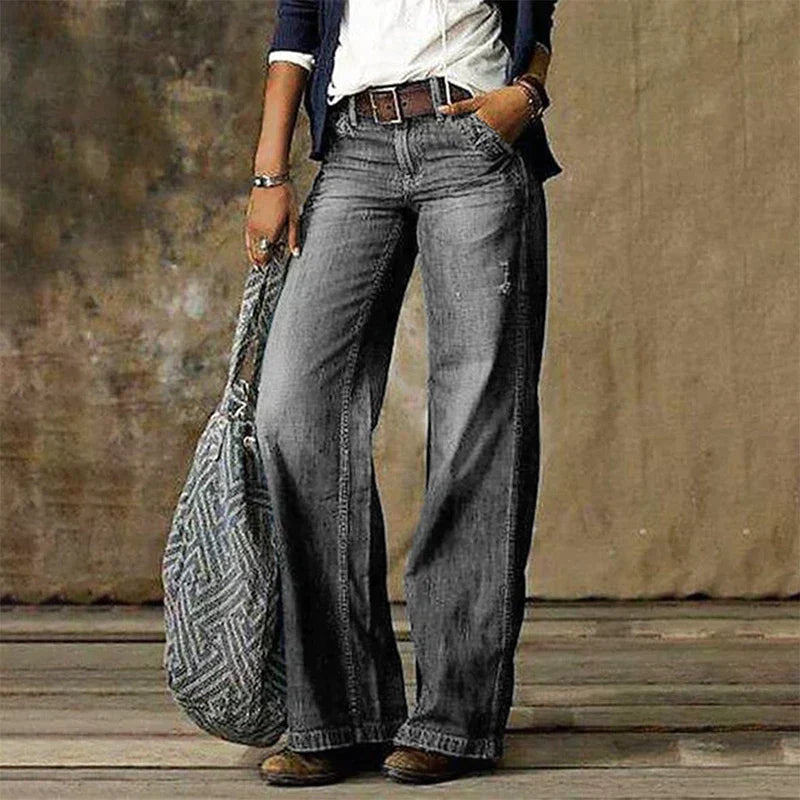 WW | Retro Jeans mit weitem Bein