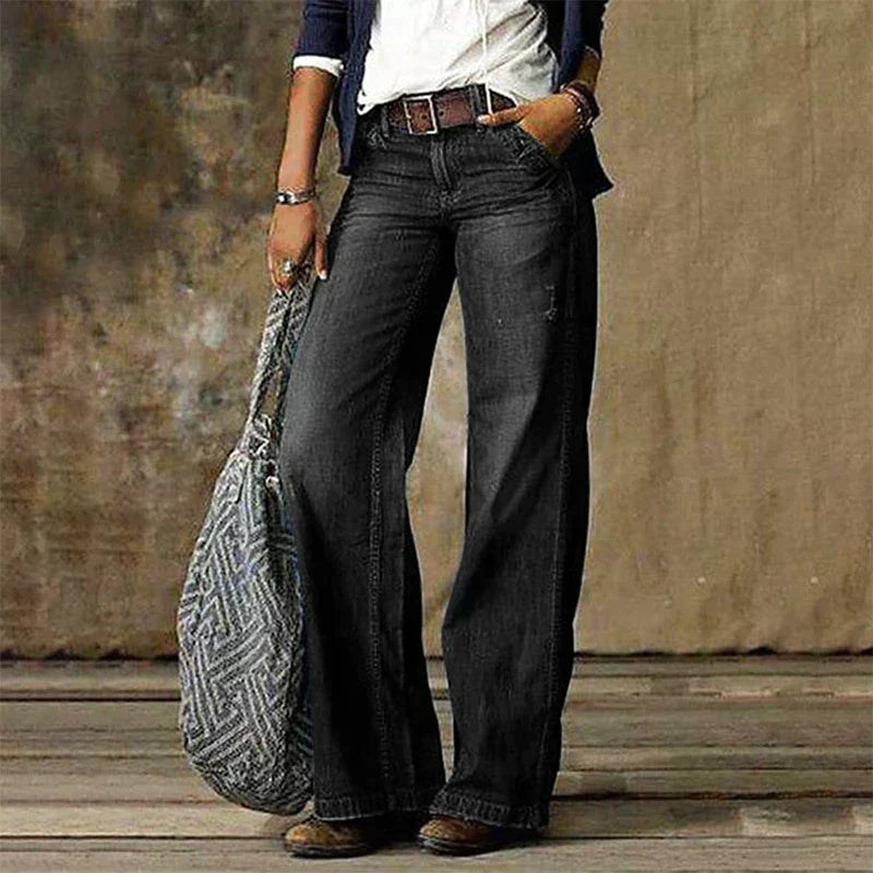 WW | Retro Jeans mit weitem Bein