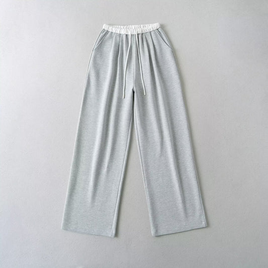 Damen gemütliche Sweatpants mit elastischem Bund und seitlichen Taschen WW