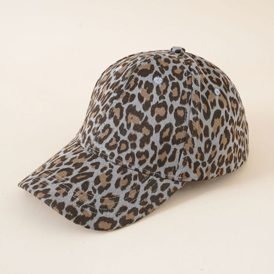 Damen Baseballmütze mit modernem Leopardenmuster und hoher Atmungsaktivität WW