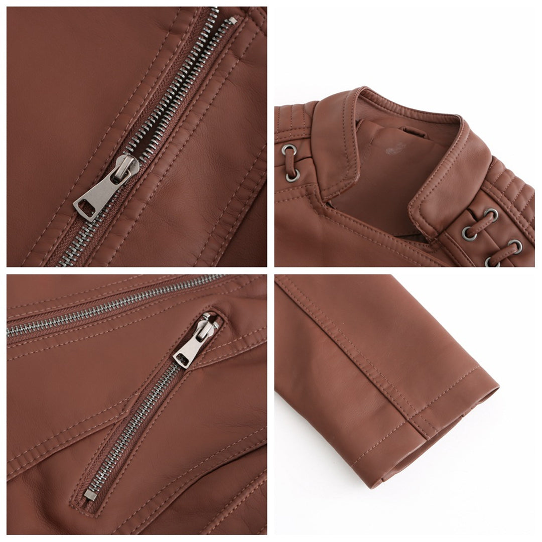 WW - modische Lederjacke in Premium-Qualität