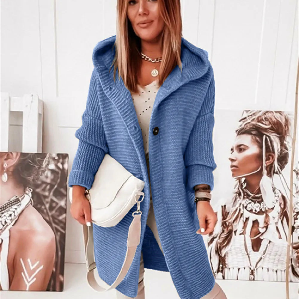 WW | Lässige Strickjacke mit Kapuze