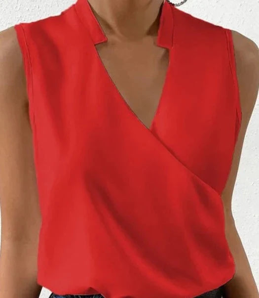 WW Elegant Sleeveless Solid Top
