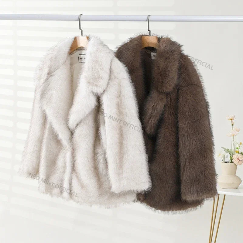 WW | Übergroße Winterjacke aus Pelz