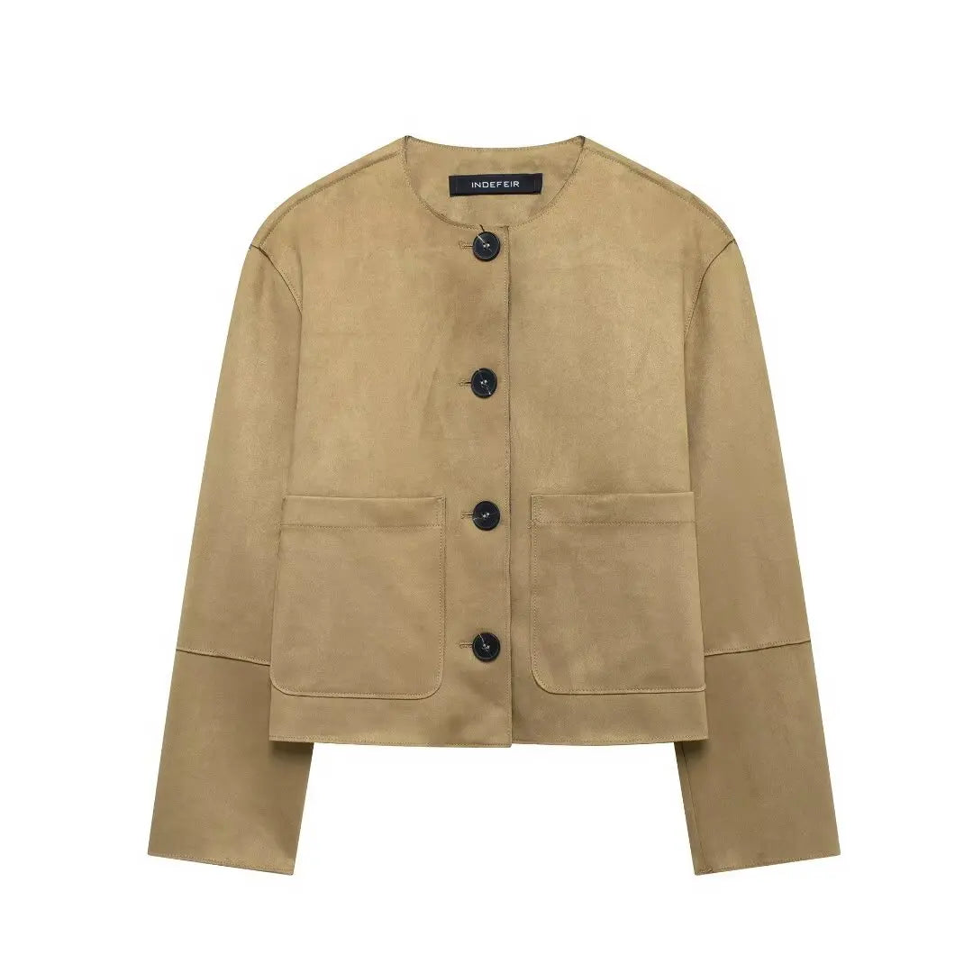 WW | Varsity Bomberjacke mit Minimalistischen Knopfdesign