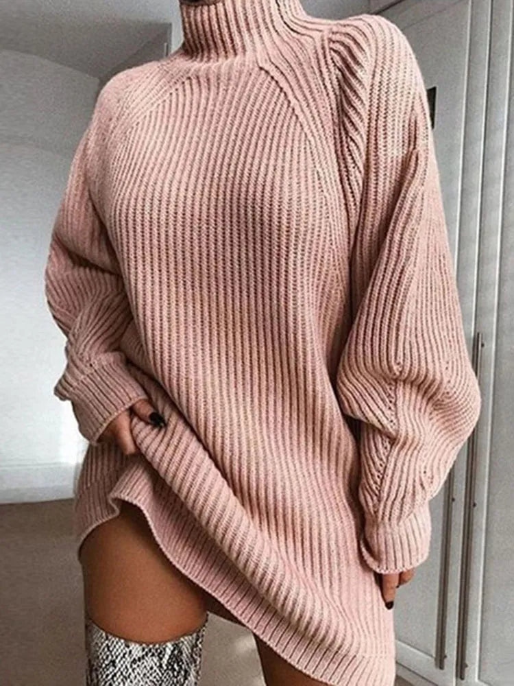 WW | Bequemes Kleid mit Rollkragen