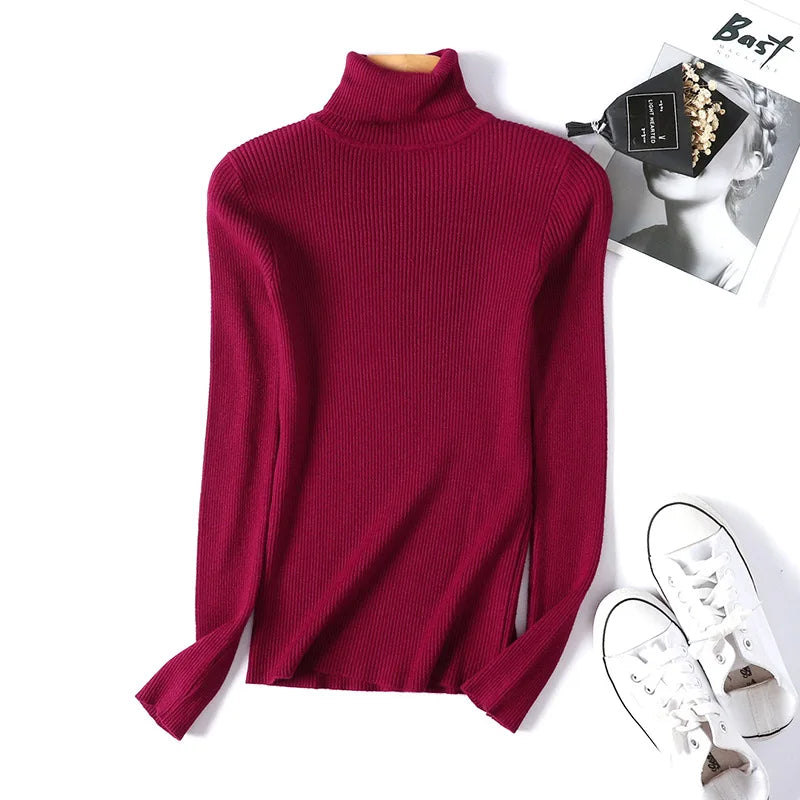 WW - Damen-Ripp-Turtleneck für elegante Raffinesse