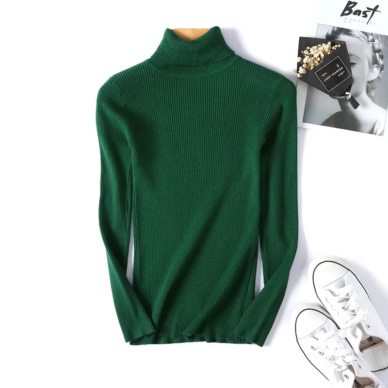 WW - Damen-Ripp-Turtleneck für elegante Raffinesse