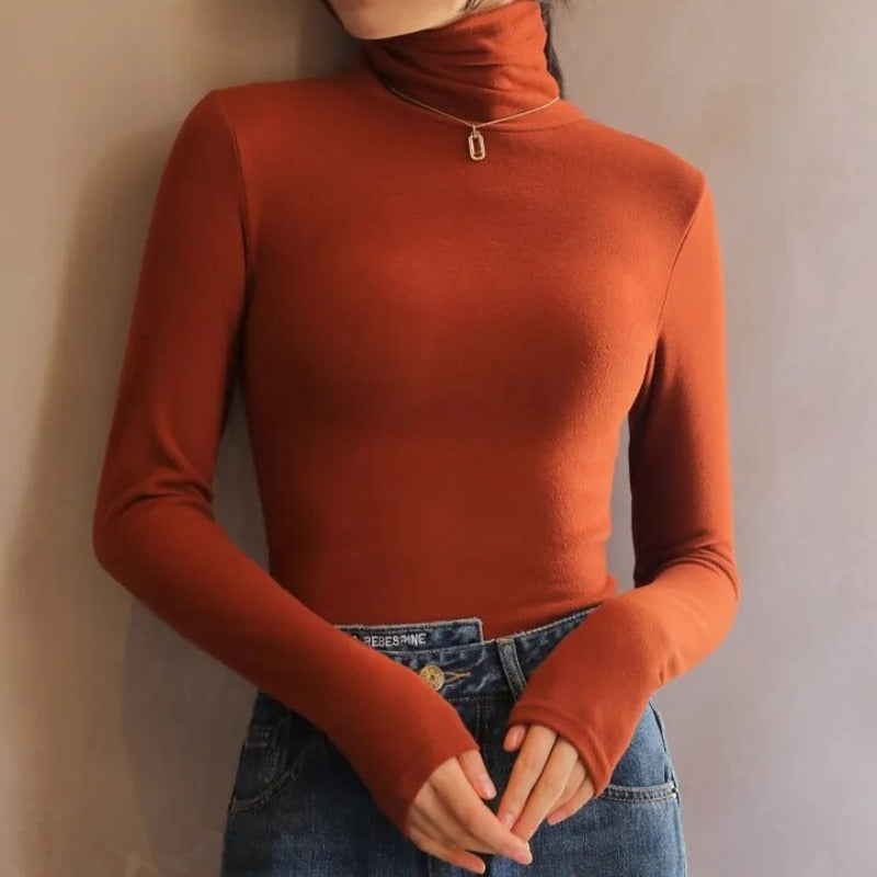 WW | Rollkragenpullover mit Slim Fit - Weiches Basic Longsleeve für Herbst & Winter