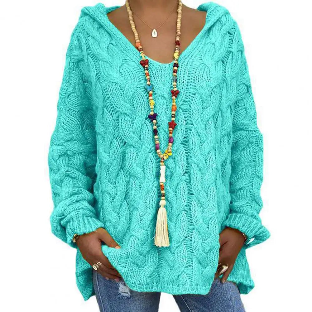 WW | Stilvoller V-Ausschnitt Kapuzenpullover für Einen Lässigen Look