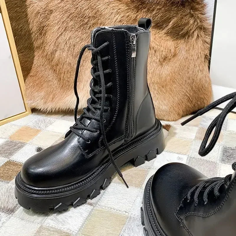 WW | Wasserdichte Schnürstiefel mit Fellfutter