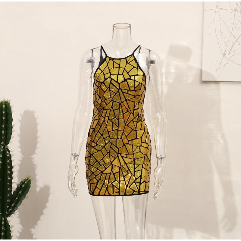 WW | Steh einfach da und starre Minikleid