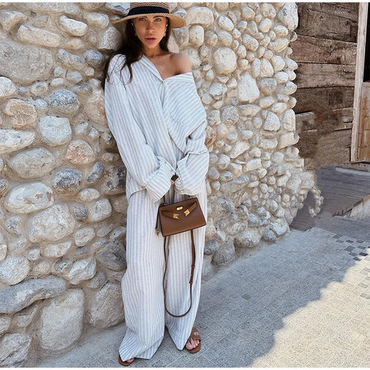 WW | Striped printed set