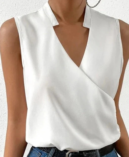 WW Elegant Sleeveless Solid Top