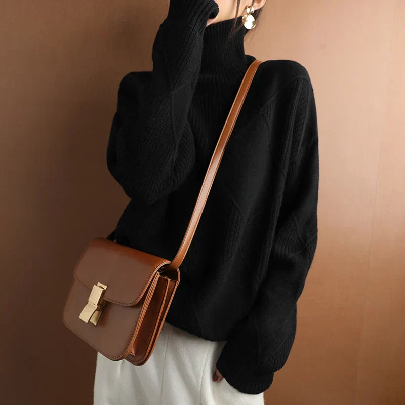 WW | ARGYLE ROLLNECK-PULLOVER