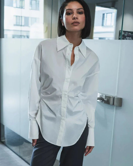 WW | fitted long-sleeved blouse