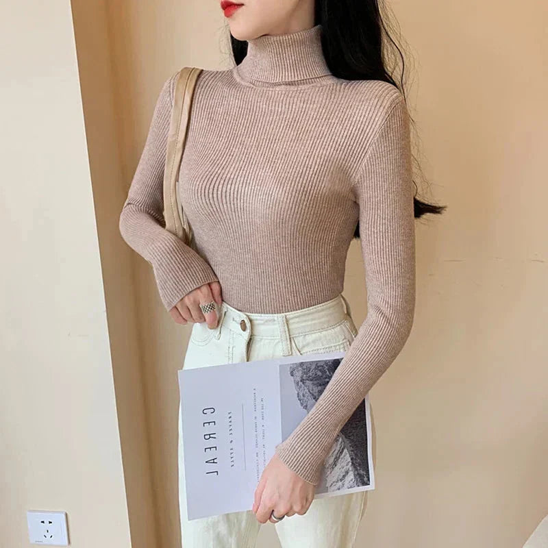 WW - Damen-Ripp-Turtleneck für elegante Raffinesse