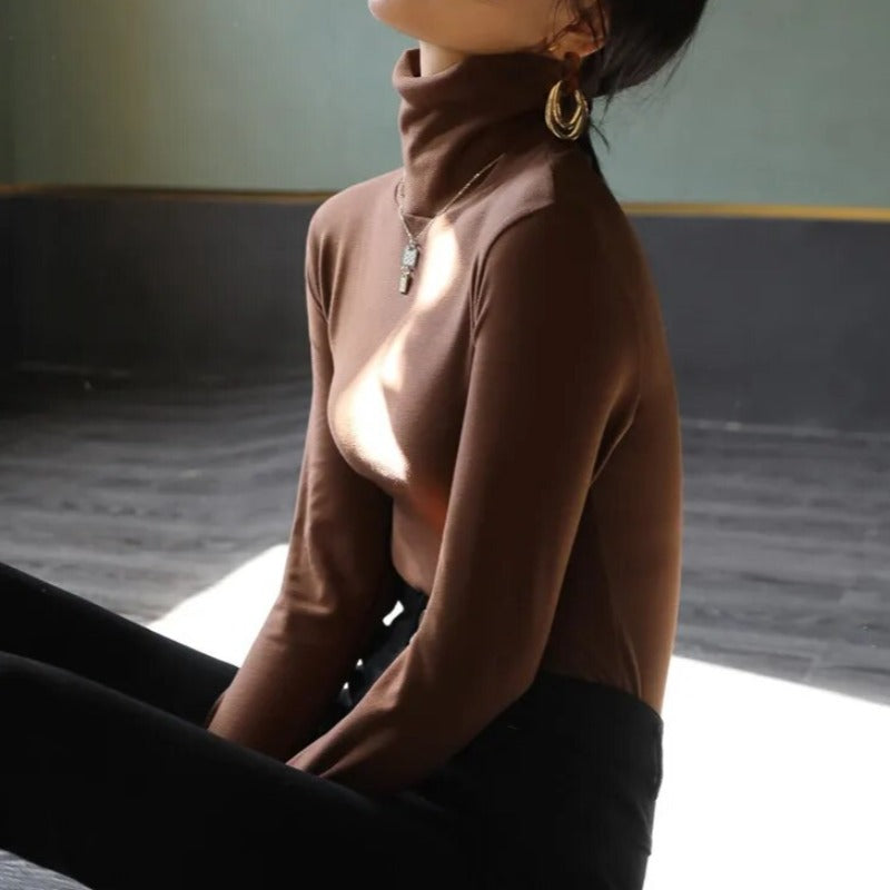 WW | Rollkragenpullover mit Slim Fit - Weiches Basic Longsleeve für Herbst & Winter