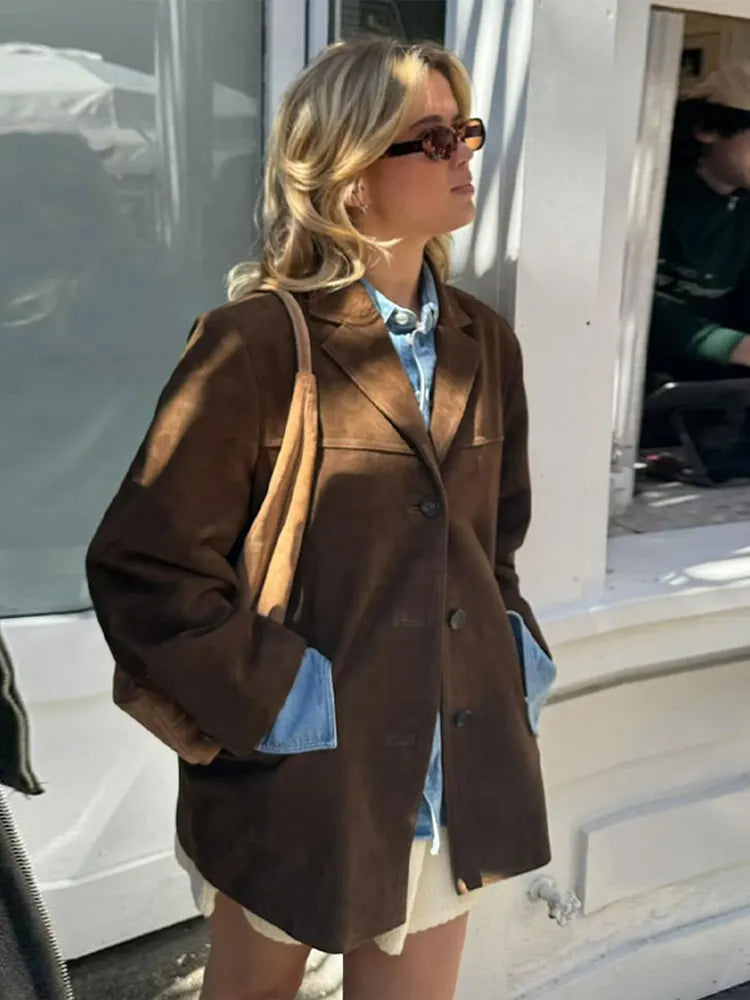 WW | Button up Winterjacke mit Übergroß Passform und Taschen