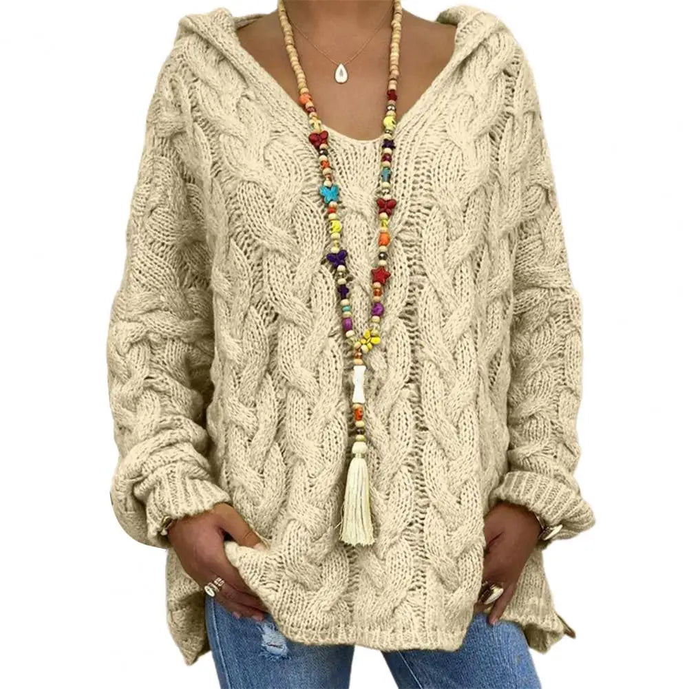 WW | Stilvoller V-Ausschnitt Kapuzenpullover für Einen Lässigen Look