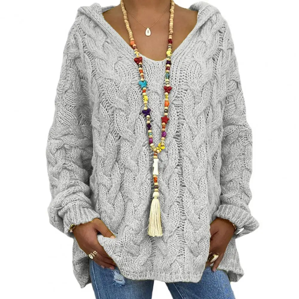 WW | Stilvoller V-Ausschnitt Kapuzenpullover für Einen Lässigen Look