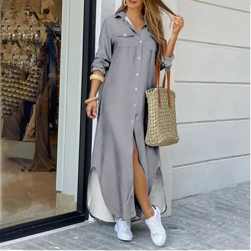 WW | Long casual shirt dress