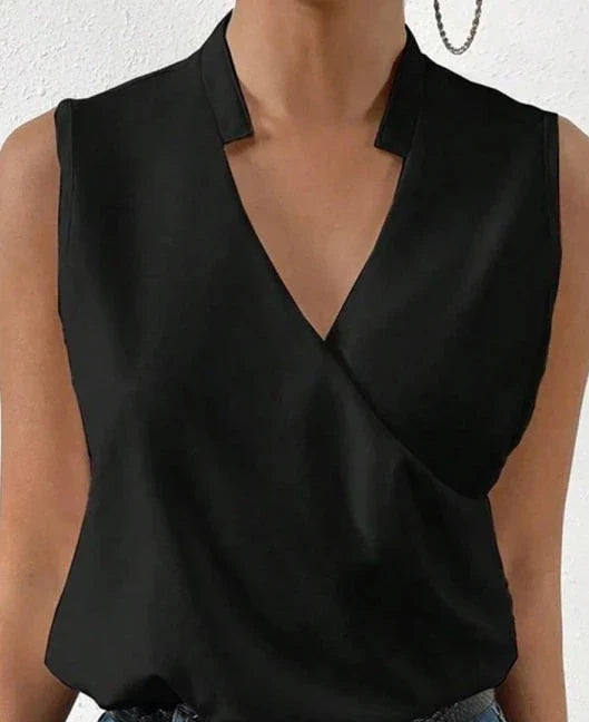 WW Elegant Sleeveless Solid Top
