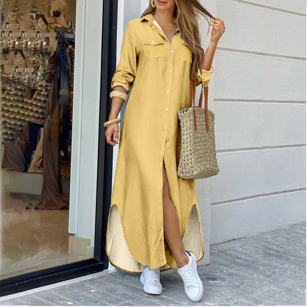 WW | Long casual shirt dress
