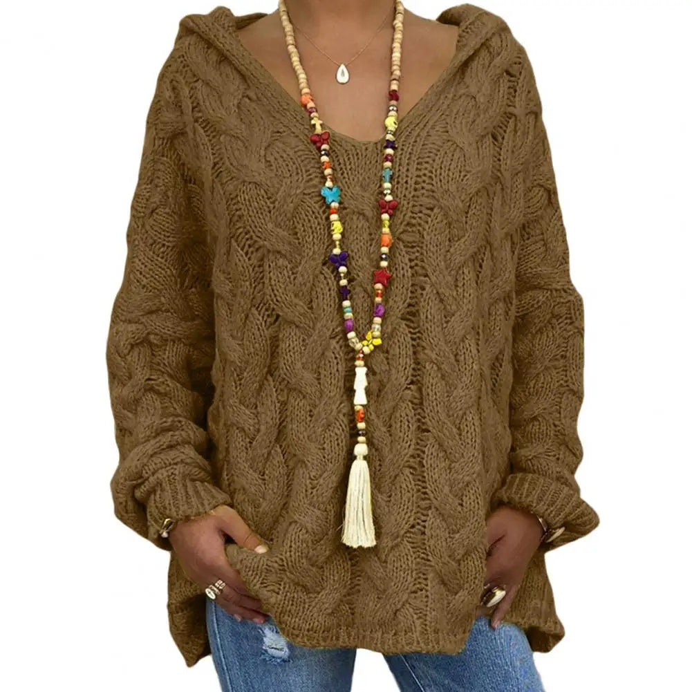 WW | Stilvoller V-Ausschnitt Kapuzenpullover für Einen Lässigen Look