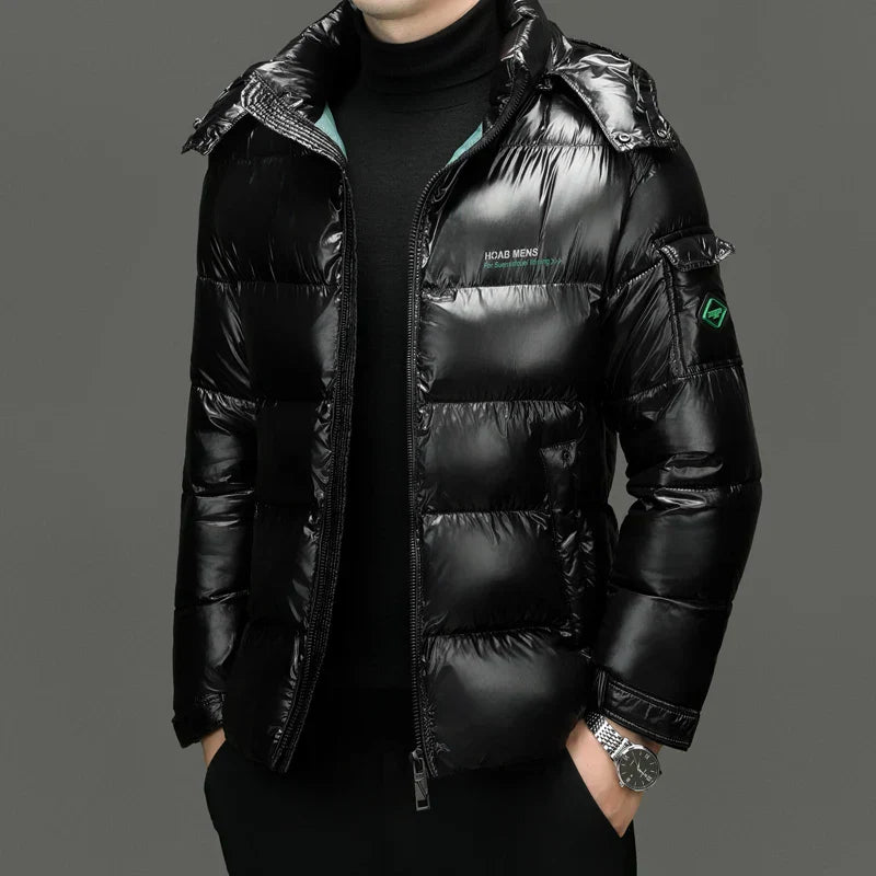 WW | Elegante Gesteppte Jacke Mit Langen Ärmeln Für Herren