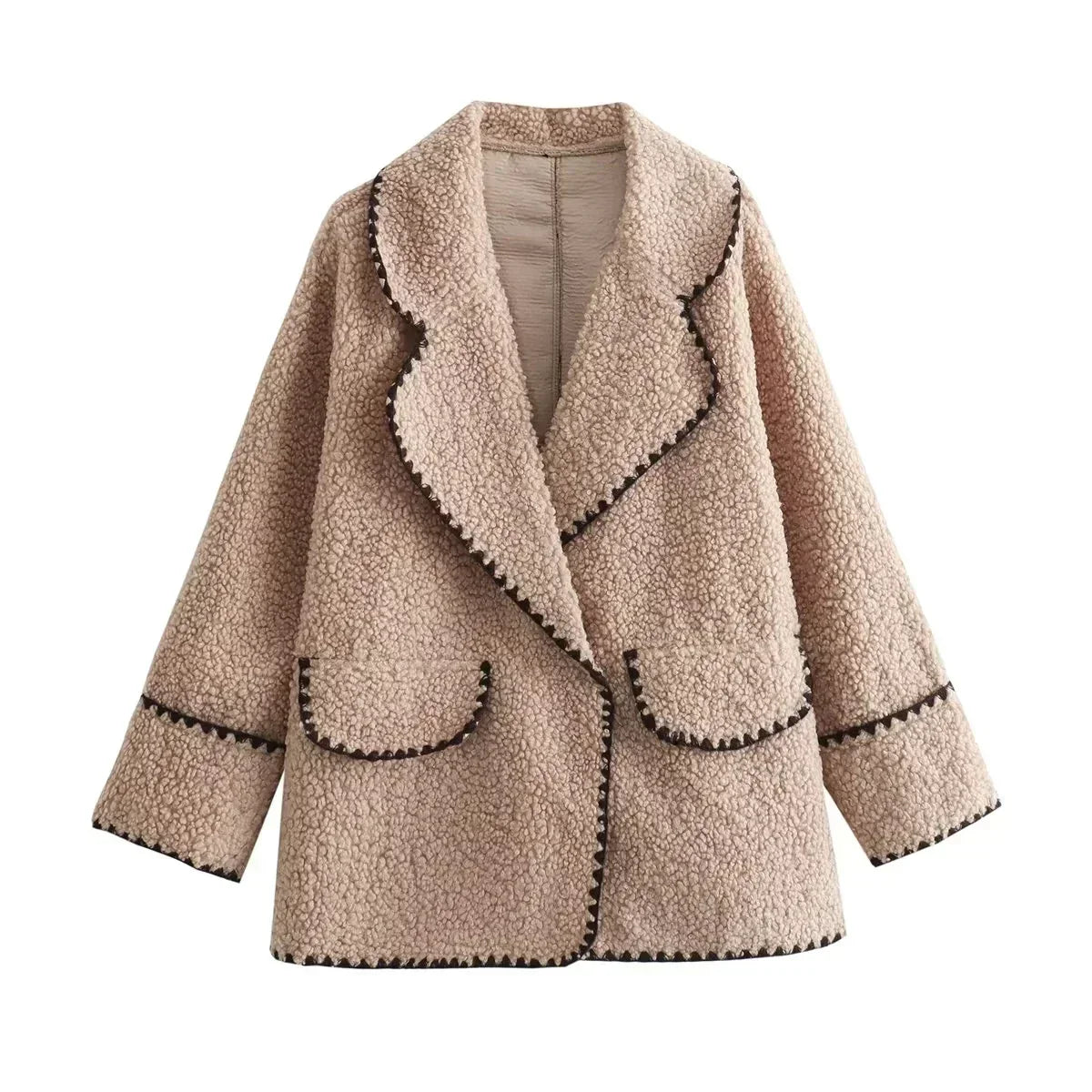 WW | Fleecejacke Beige Warm und Bequem