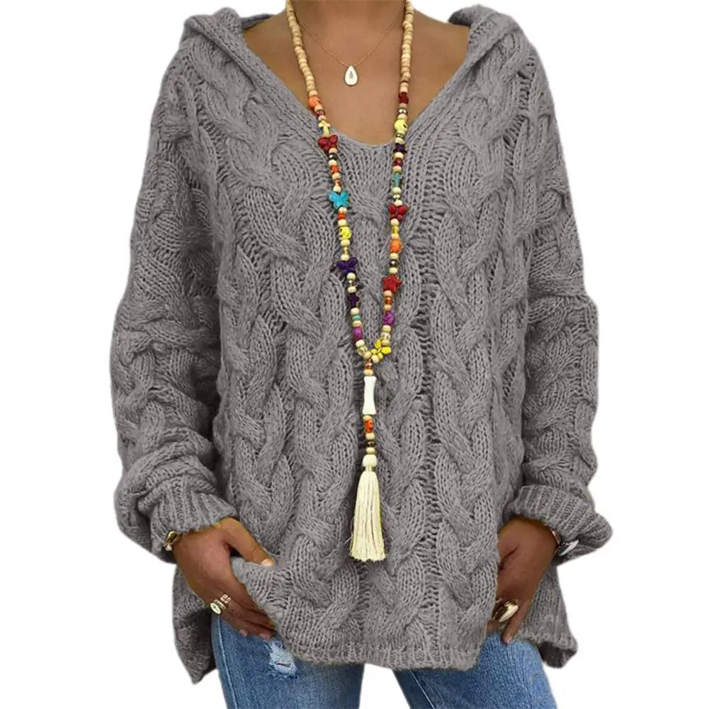 WW | Stilvoller V-Ausschnitt Kapuzenpullover für Einen Lässigen Look