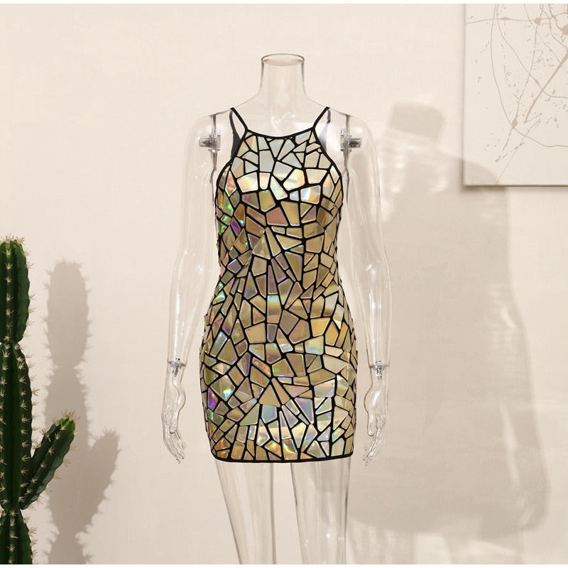 WW | Steh einfach da und starre Minikleid