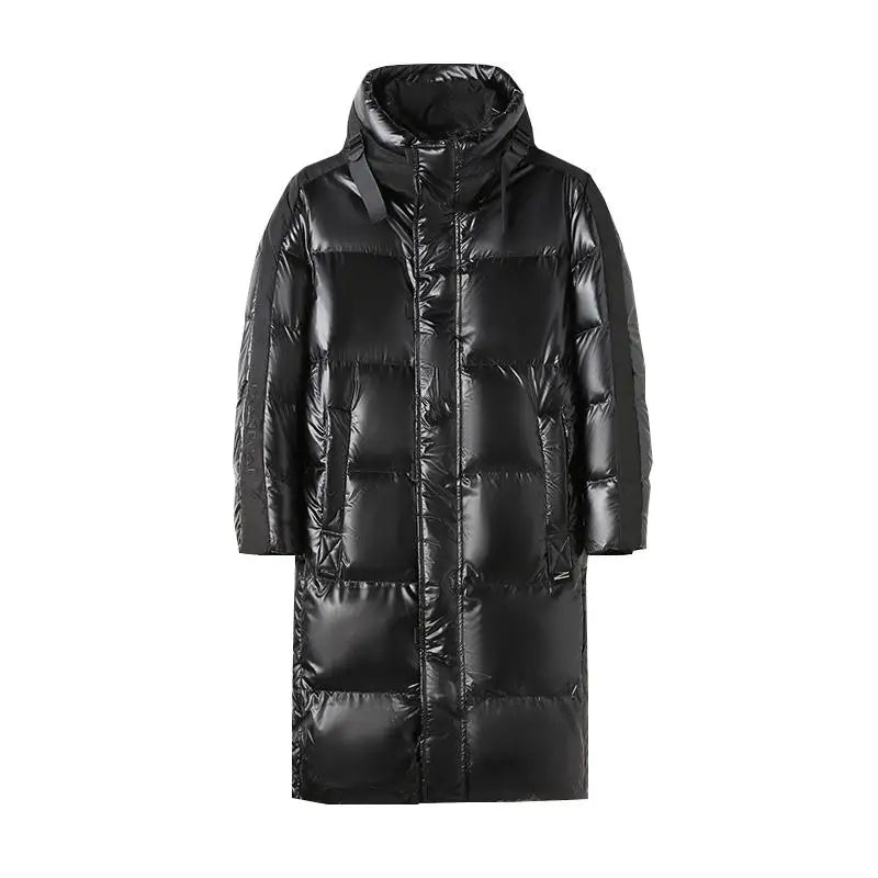 WW | Schwarze Winterdoudoune Mit Kapuze Für Männer