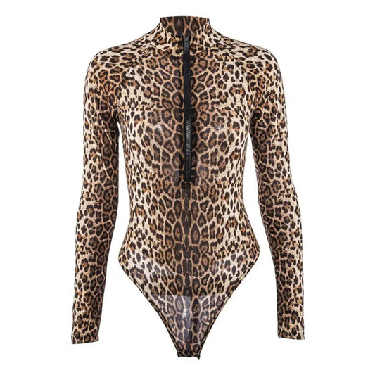 WW Damen-Schwimm-Playsuit – stylischer Reißverschluss, schmale Passform für Sommer-Badeanzüge