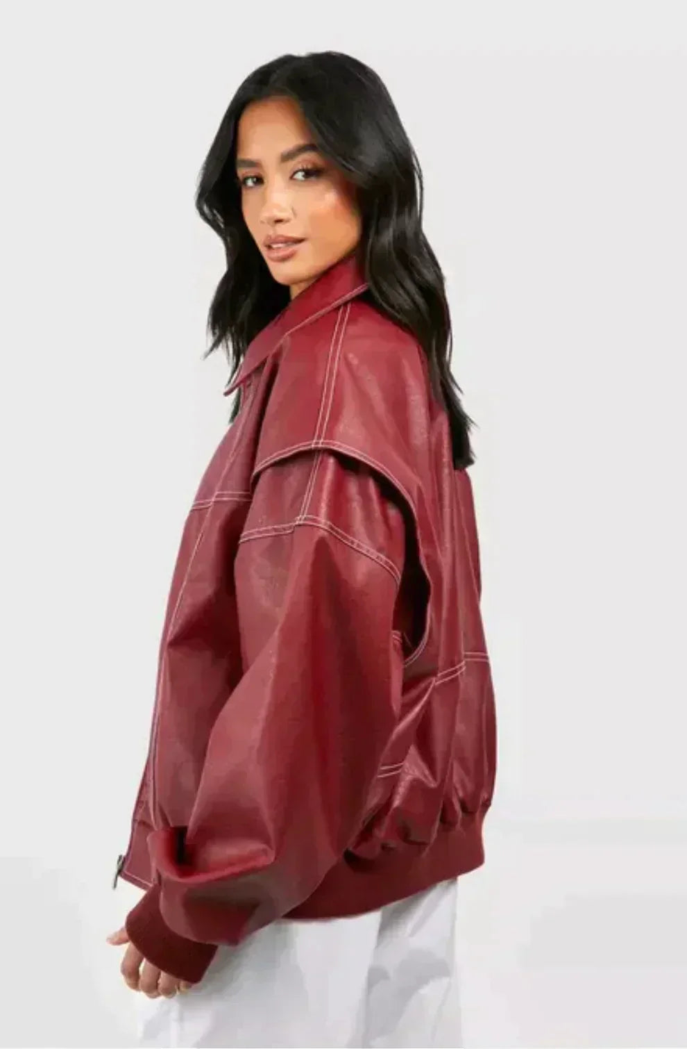 WW | Oversized Vegan Leather Jacket